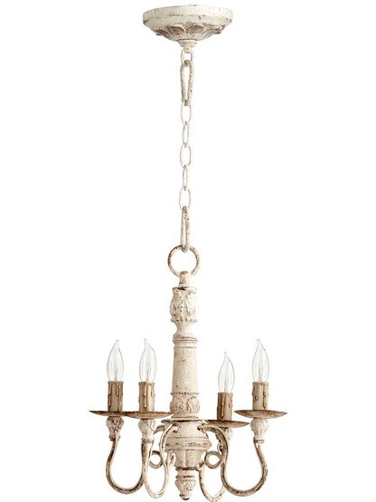 Salento 4-Light Chandelier in Persian White.